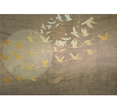 Fotomural naturaleza aves en vuelo - TenVinilo