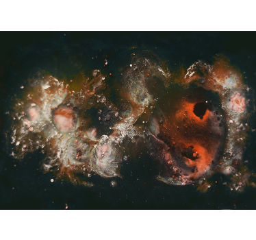 Fotomural abstracto patrones fluidos celestiales - TenVinilo