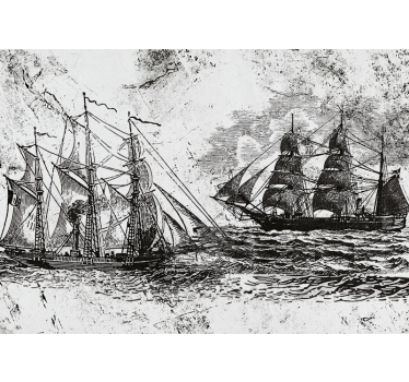 Fotomural vehículo barcos de vela históricos - TenVinilo