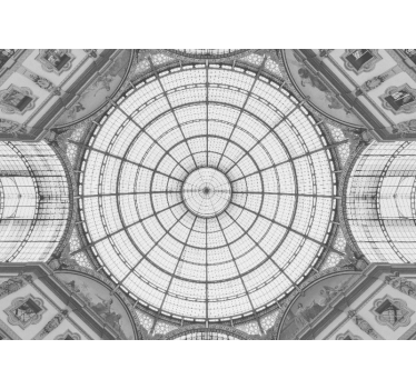 Fotomural arte cúpula de vidrio arquitectónica - TenVinilo