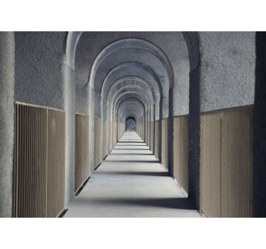 Fotomural 3D perspectiva de arco sin fin - TenVinilo