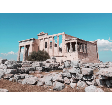 Fotomural ciudad ruinas de templos antiguos - TenVinilo