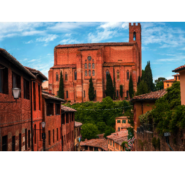 Fotomural ciudad catedral histórica de toscana - TenVinilo