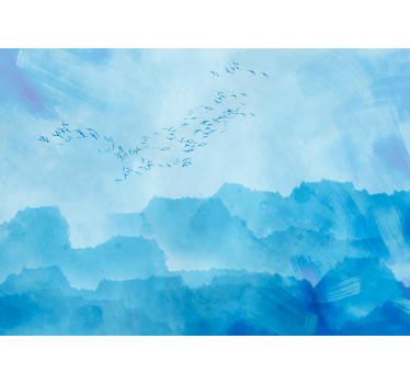 Fotomural naturaleza pájaros volando alto - TenVinilo