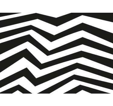 Mural pared abstracto zig zag - TenVinilo