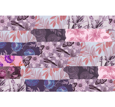 Fotomural flores collage floral - TenVinilo