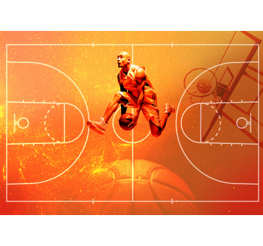 Mural collage de baloncesto - TenVinilo