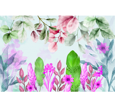 Mural de pared plantas bohemias - TenVinilo