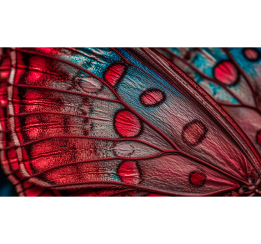fotomural 3D con un ala de mariposa - TenVinilo