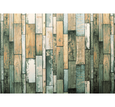 Fotomural imitación tablones de madera - TenVinilo