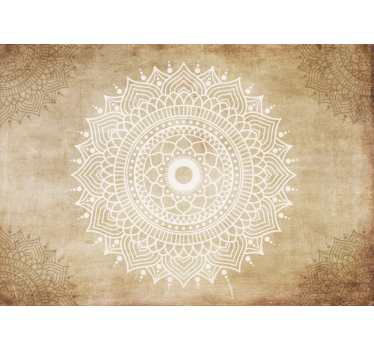 Fotomural de mandalas efecto papel viejo - TenVinilo
