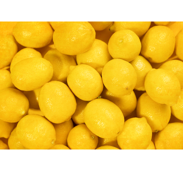 Fotomural amarillo cocina limones - TenVinilo