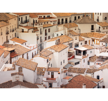 Fotomural de ciudad precioso pueblo andaluz - TenVinilo