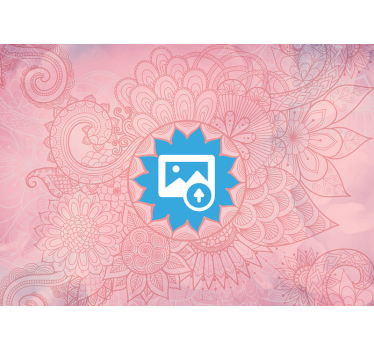 Mural mandala rosa personalizable - TenVinilo