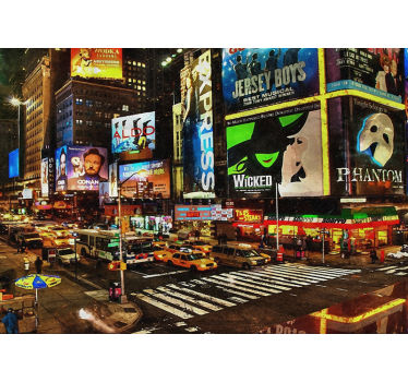 Fotomural Nueva York brillo de times square - TenVinilo