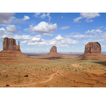 Papel pintado paisaje vista de los monolitos del desierto - TenVinilo