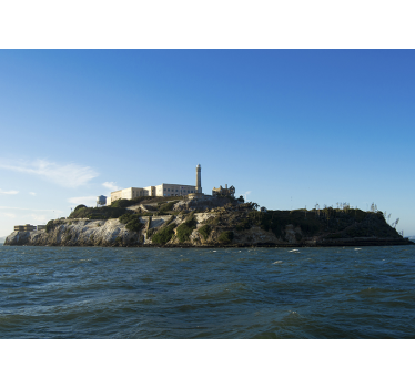 Fotomural ciudad vista de la isla de alcatraz - TenVinilo