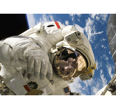 Fotomural espacio astronauta en el espacio - TenVinilo