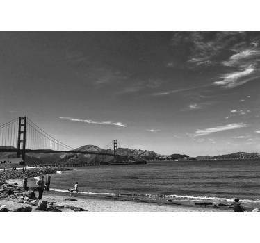 Fotomural ciudad escena del puente golden gate - TenVinilo