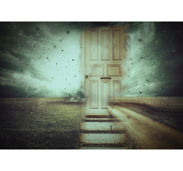 Fotomural fantasía puerta abierta misteriosa - TenVinilo