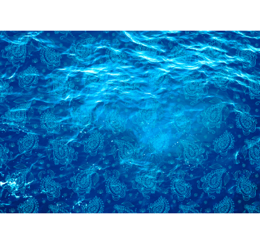 Fotomural naturaleza patrón de olas del océano - TenVinilo