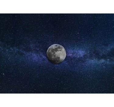 Fotomural espacio paisaje lunar celestial - TenVinilo