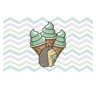 Mural para comedor delicia de helado - TenVinilo