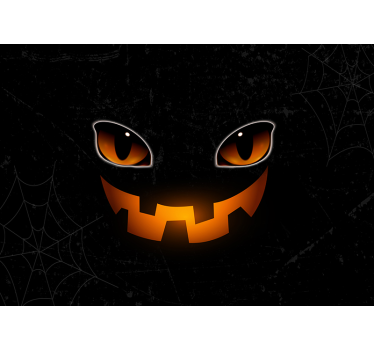 Fotomural Halloween ojos de calabaza espeluznantes - TenVinilo