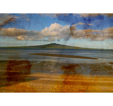 Papel pintado paisaje vista serena del mar - TenVinilo