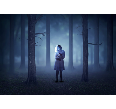 Fotomural fantasía chica en la niebla - TenVinilo