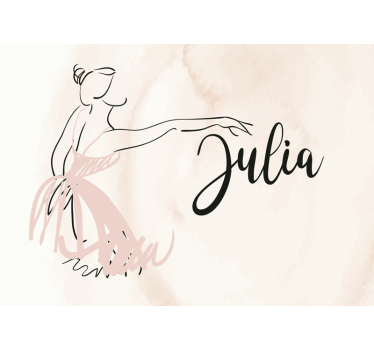 Fotomural moderno figura de bailarina elegante - TenVinilo