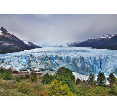 Papel pintado paisaje vista de paisaje glacial - TenVinilo