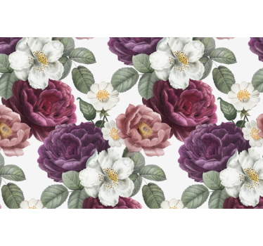 Mural de pared flores ramo floral romántico - TenVinilo