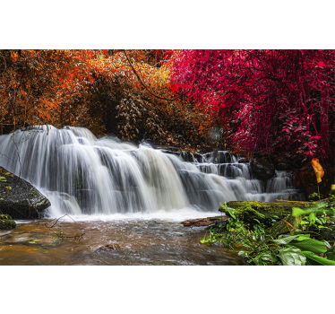 Fotomural cascada serenidad de la cascada majestuosa - TenVinilo