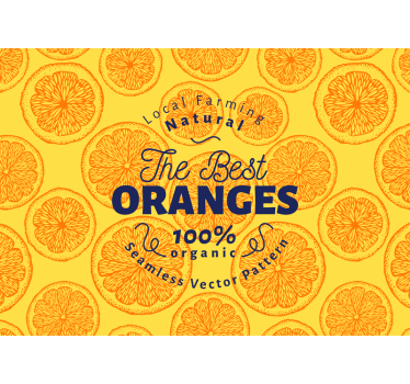 Mural para cocina las mejores naranjas cultivo natural - TenVinilo