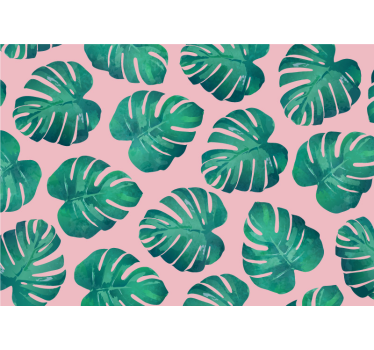 Fotomural naturaleza estampado de hojas tropicales - TenVinilo