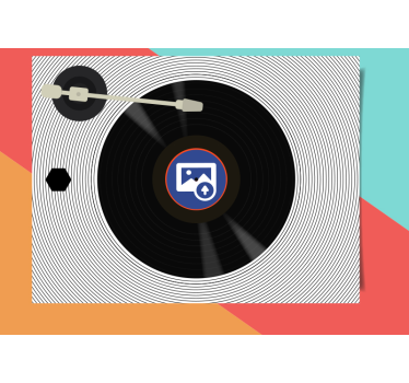 Fotomural de música amor por los vinilos - TenVinilo