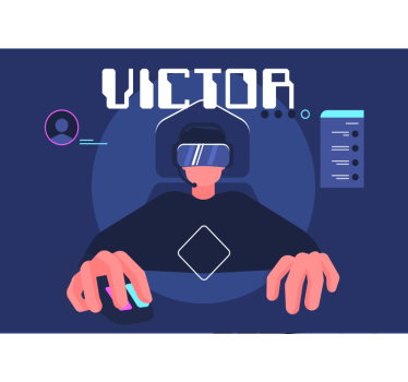 Fotomural de música juegos de realidad virtual - TenVinilo