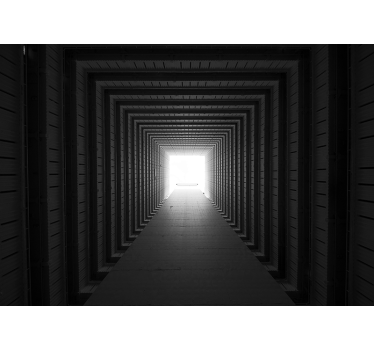 Fotomural abstracto vista en perspectiva del túnel - TenVinilo