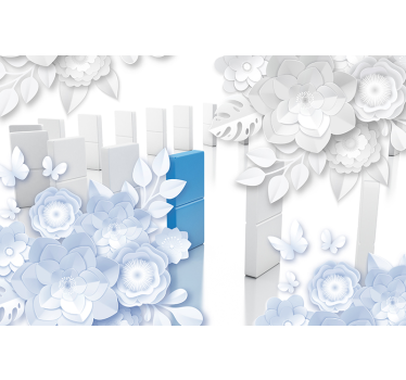 Mural de pared flores arreglo de flores elegante - TenVinilo