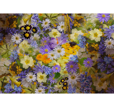 Mural de pared flores colección flores en flor - TenVinilo