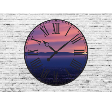 Fotomural arte elegante reloj romano - TenVinilo