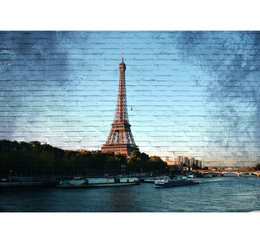 Fotomural París Textura de la torre eiffel de parís - TenVinilo