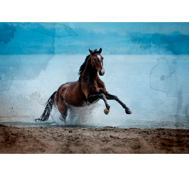 Fotomural animales caballo al galope - TenVinilo