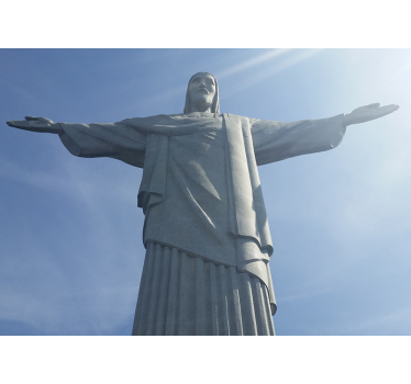 Fotomural ciudad estatua del cristo redentor - TenVinilo