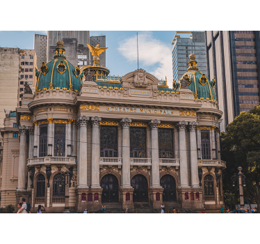 Fotomural ciudad arquitectura histórica del teatro - TenVinilo