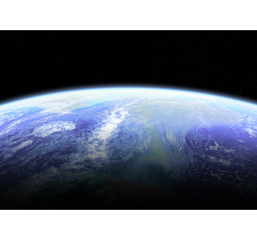Fotomural espacio la tierra desde arriba - TenVinilo