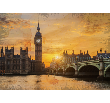 Fotomural de londres atardecer histórico - TenVinilo