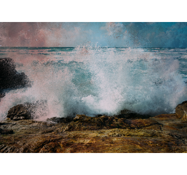 Fotomural mar olas agitadas del océano - TenVinilo
