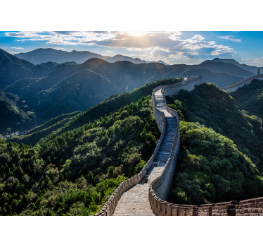 Papel pintado paisaje majestuosa gran muralla - TenVinilo